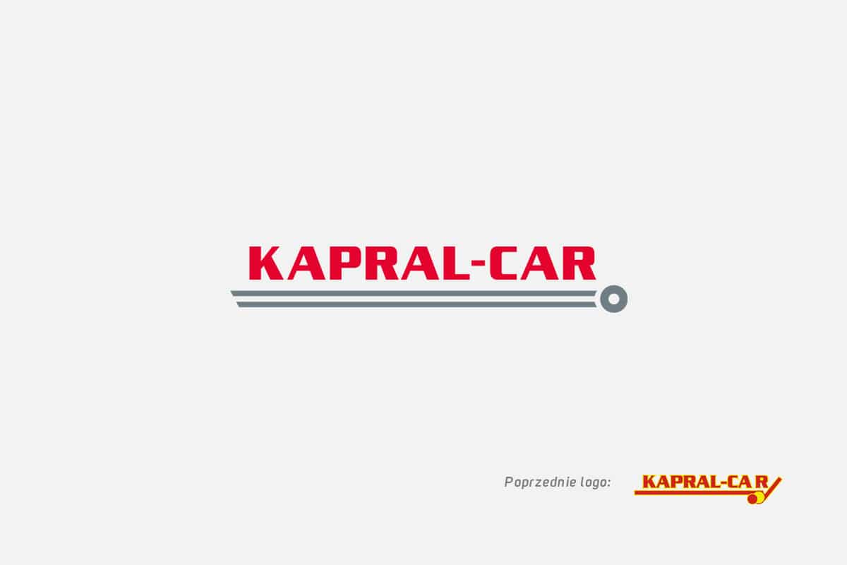 Rebranding logo firmy Kapral-Car z branży motoryzacyjnej działającej lokalnie - Barcin, Bydgoszcz, Toruń